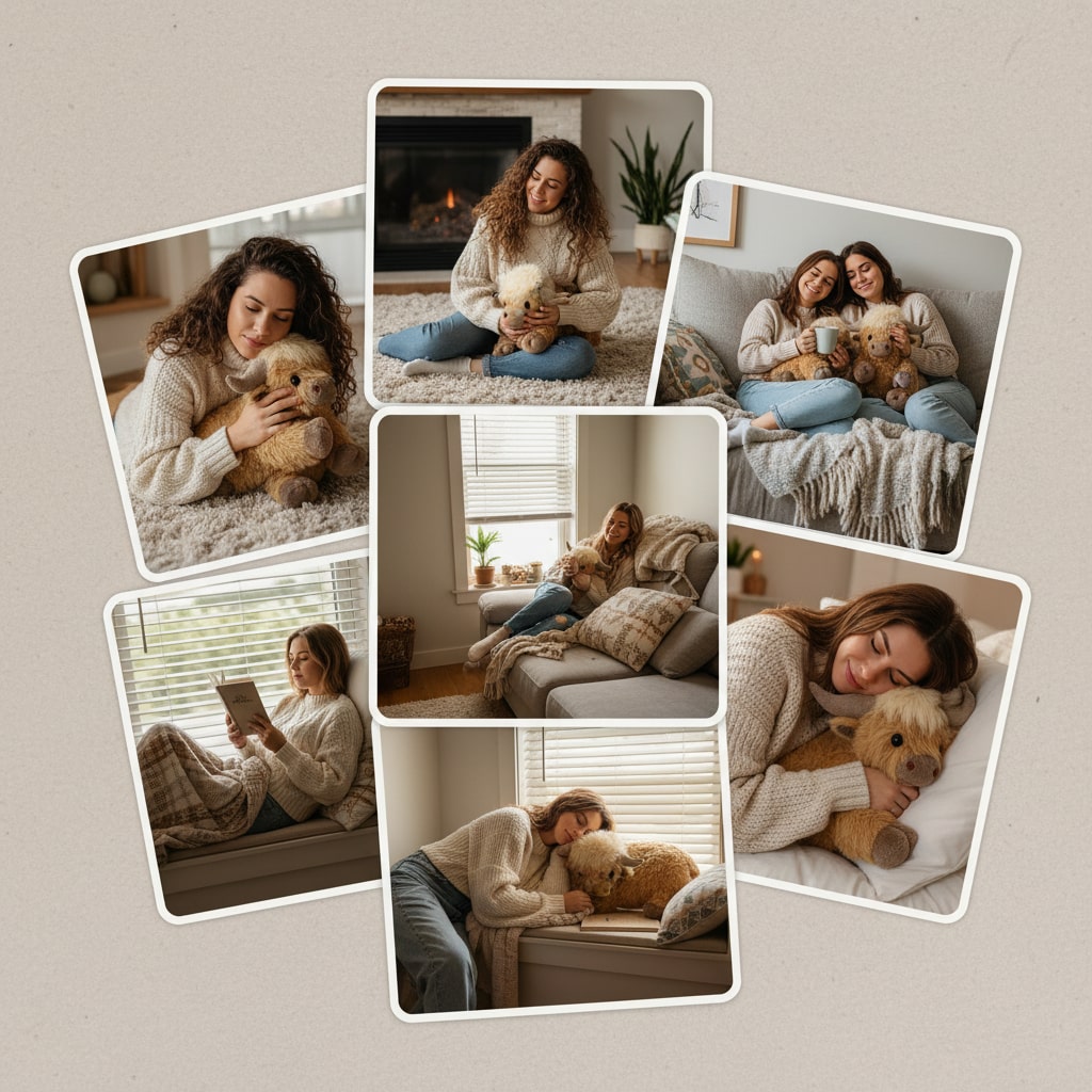 Honie the Highland Cow Weighted Animal