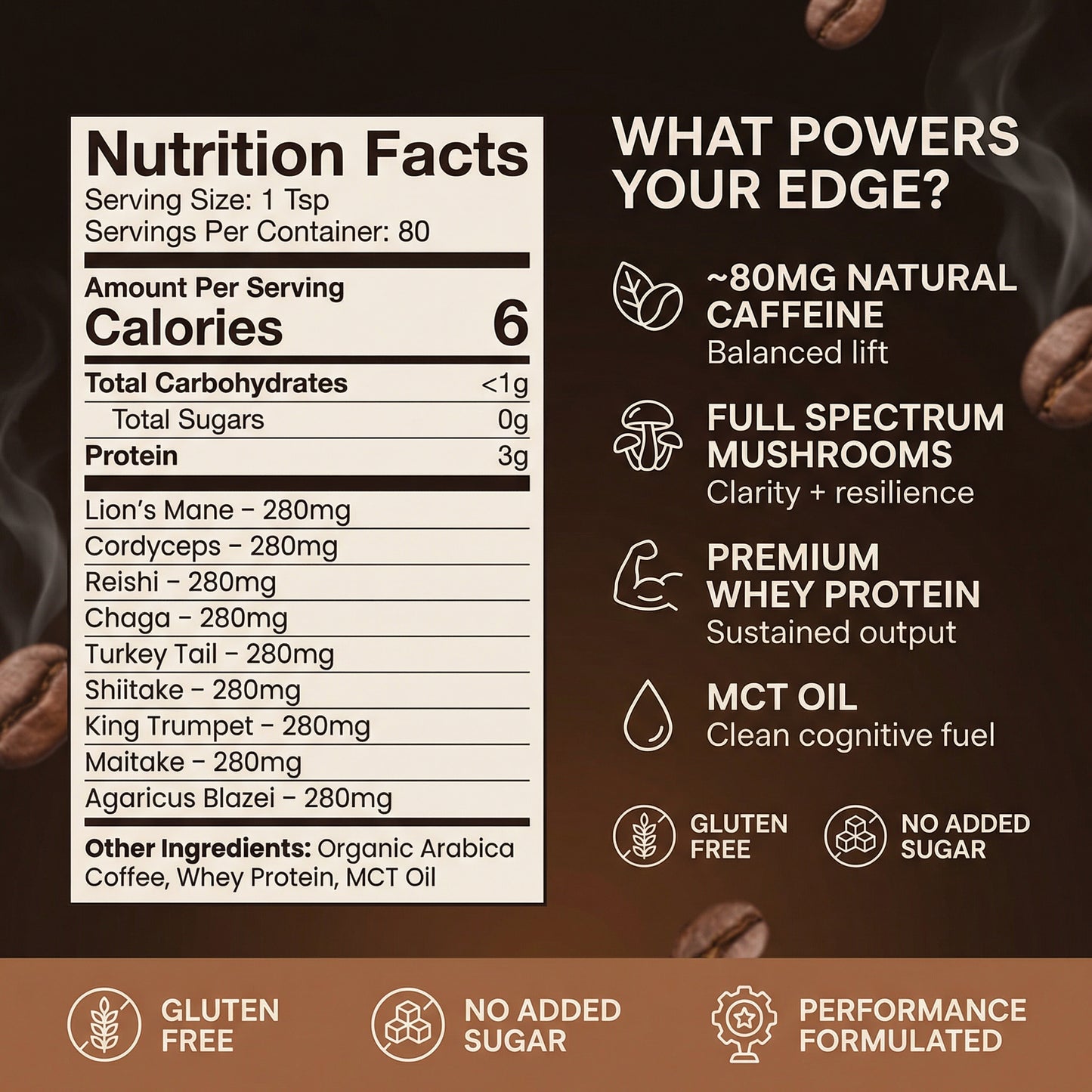 MycoVéda™ Mushroom Protein Coffee